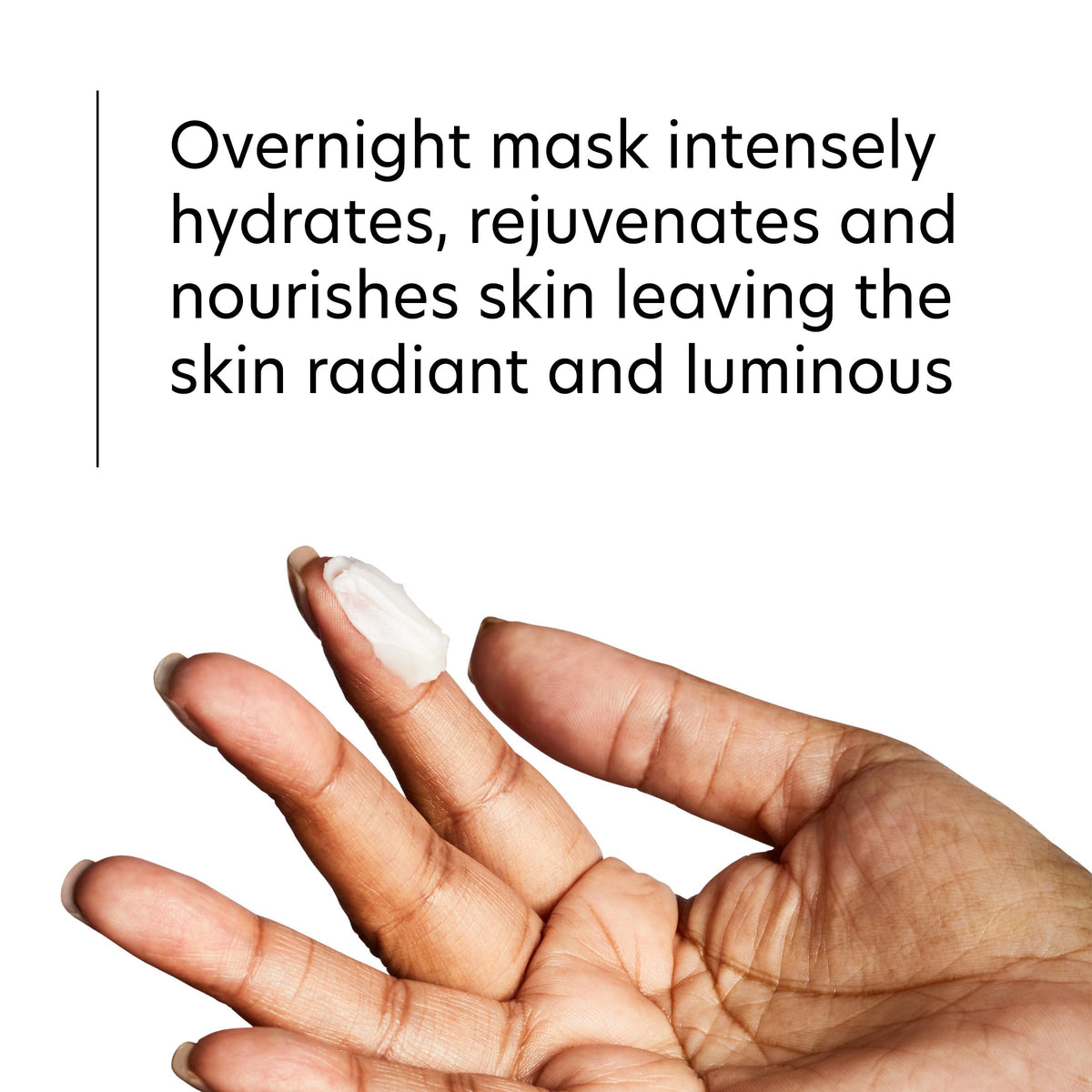 PCA SKIN mask applied on hand illustrating smooth spreadability benefit
