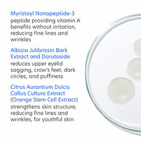 PCA SKIN before and after concept demonstrating reduced puffiness and fine lines