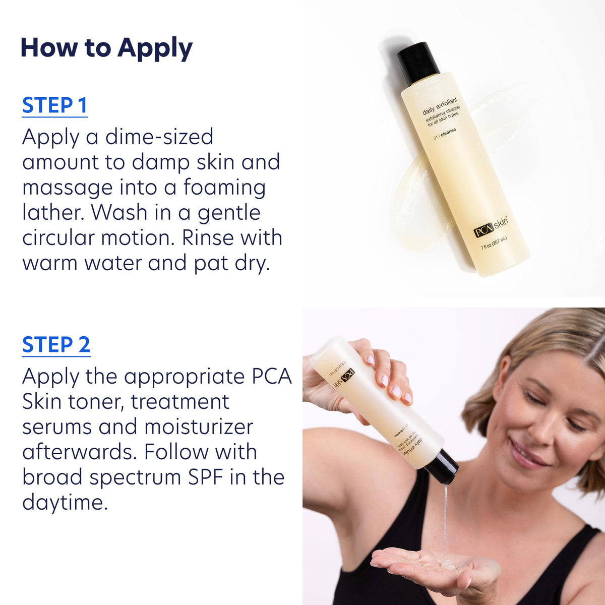 PCA SKIN on bathroom counter as part of daily cleansing routine