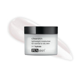 PCA SKIN Clearskin front jar showing packaging and quick-absorbing benefit