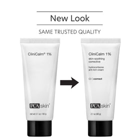 PCA SKIN CliniCalm cream texture closeup demonstrating soothing hydration