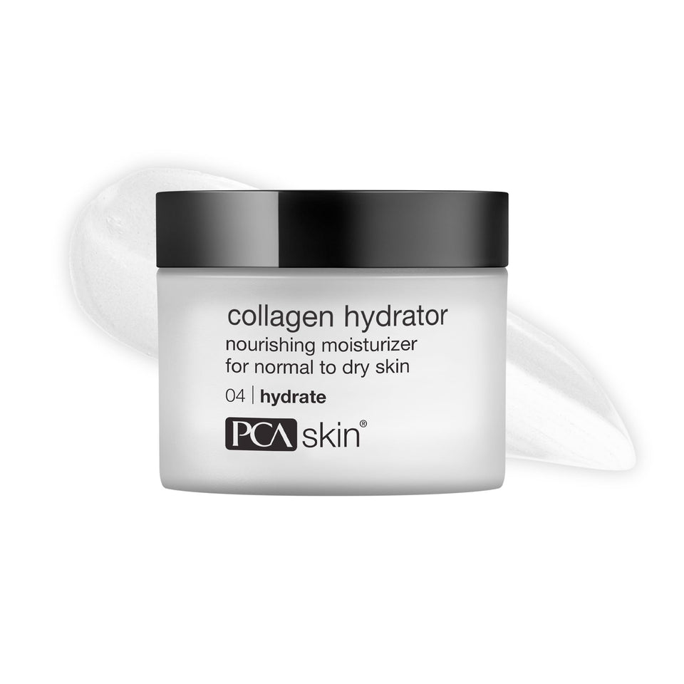 PCA SKIN tub front view showing branding and product benefit