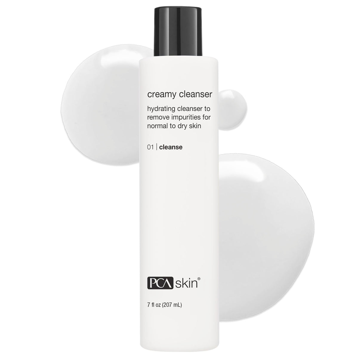 PCA SKIN front bottle showing packaging and gentle cleanser benefit