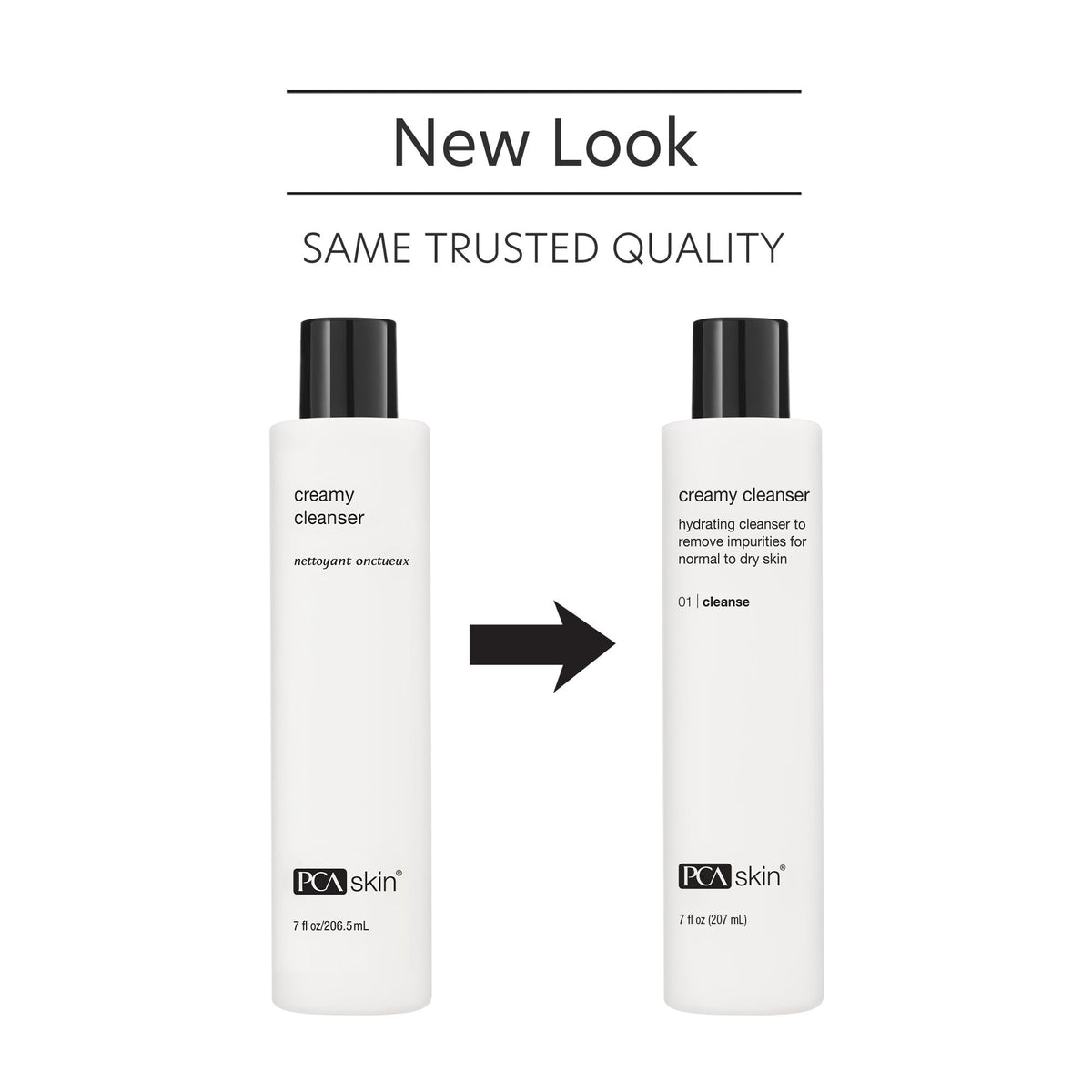 PCA SKIN creamy texture on pump demonstrating hydrating lather benefit