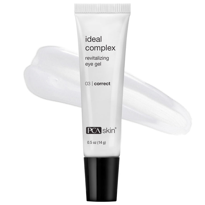 PCA SKIN front packaging tube showing 0.5 oz size and benefit clarity