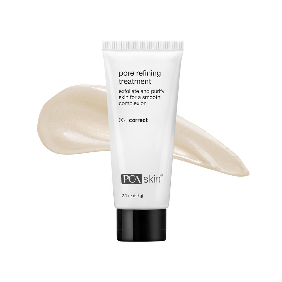 PCA SKIN front packaging showing product and purpose, clarifies benefits