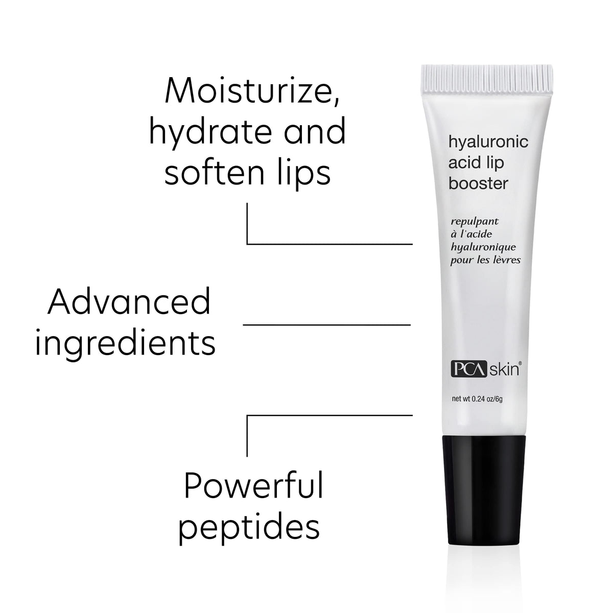 PCA SKIN close-up of serum texture, highlights smooth moisturizing finish