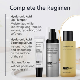PCA SKIN back packaging detail showing usage instructions and benefits