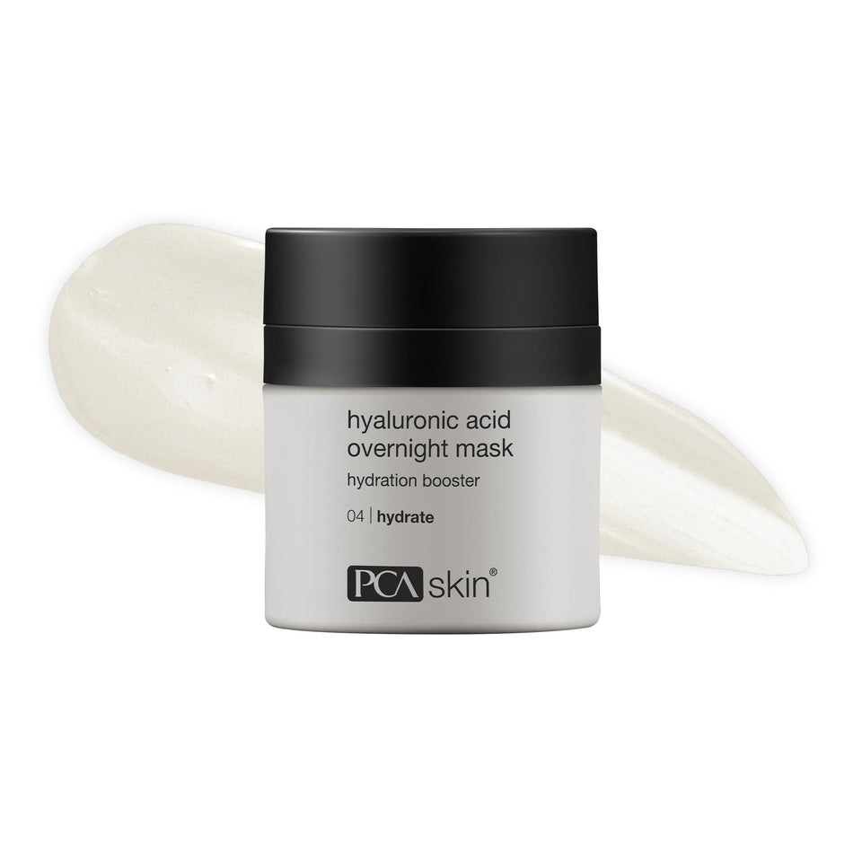 PCA SKIN front jar shot showing clean packaging and product benefit