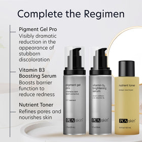 PCA SKIN pigment gel pro applied to cheek as spot treatment for even tone