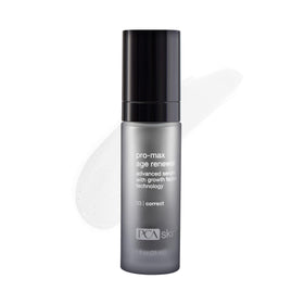 PCA SKIN front bottle shot showing sleek packaging and clear pump benefit
