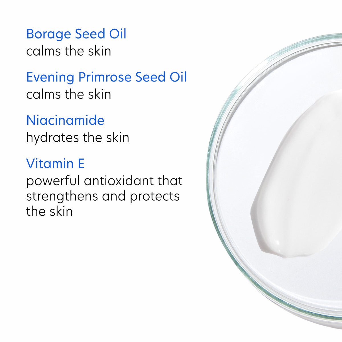 PCA SKIN moisturizer being applied to cheek demonstrating soothing hydration