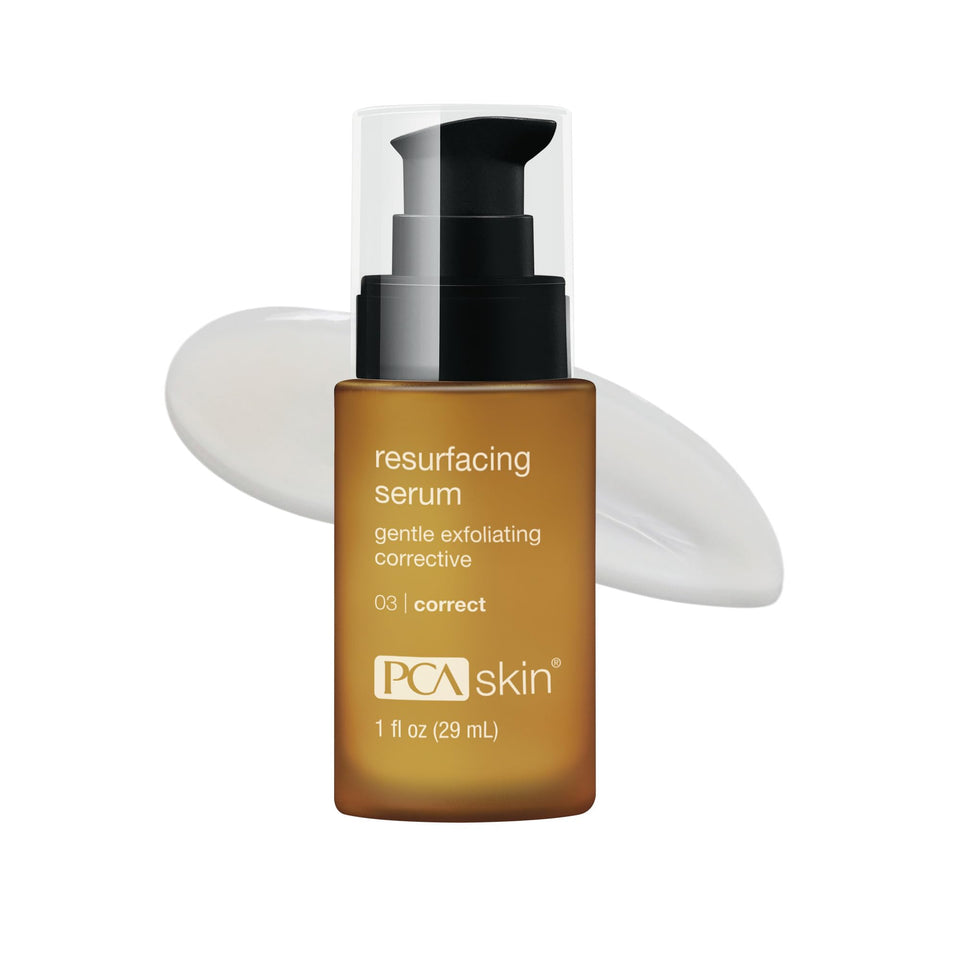 PCA SKIN front pump bottle showing packaging and easy dispensing benefit