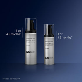 PCA SKIN one ounce bottle beside common items showing true size for travel