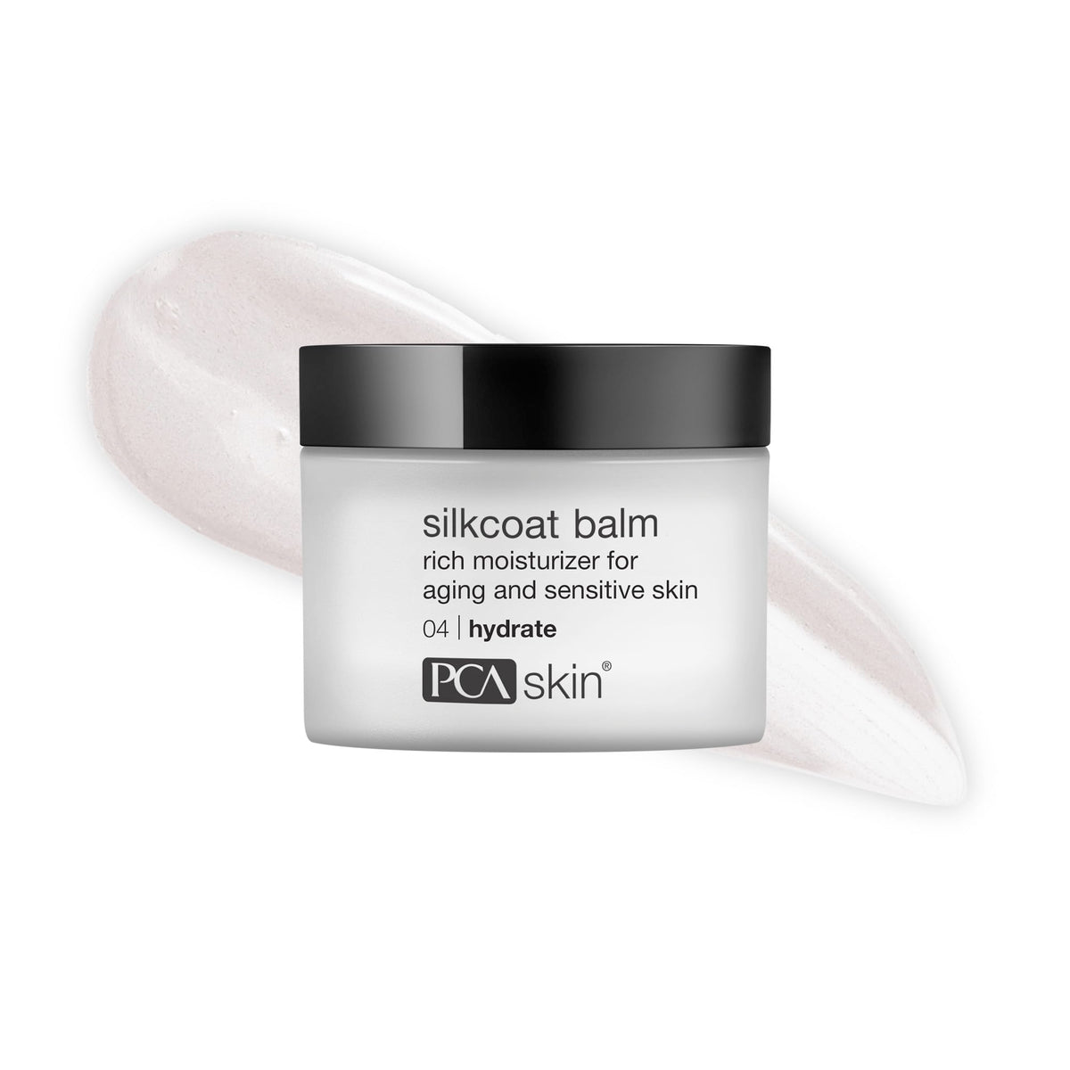 PCA SKIN Silkcoat jar front view showing clean packaging and rich balm