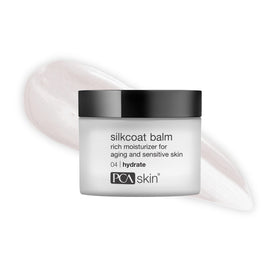 PCA SKIN Silkcoat jar front view showing clean packaging and rich balm