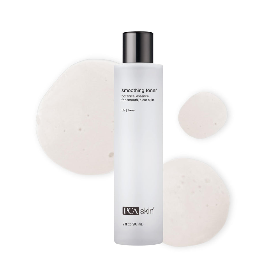 PCA SKIN front bottle shot showing clean packaging and product benefit