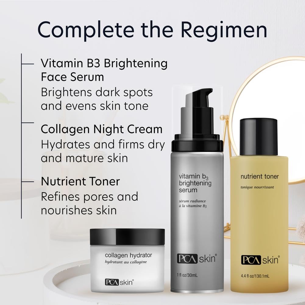 PCA SKIN on bathroom vanity suggesting daily routine benefit