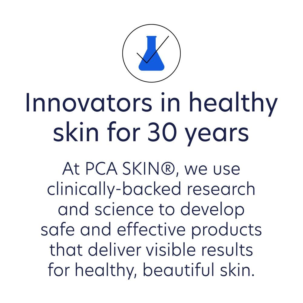 PCA SKIN bottle held in hand showing size and travel-friendly benefit