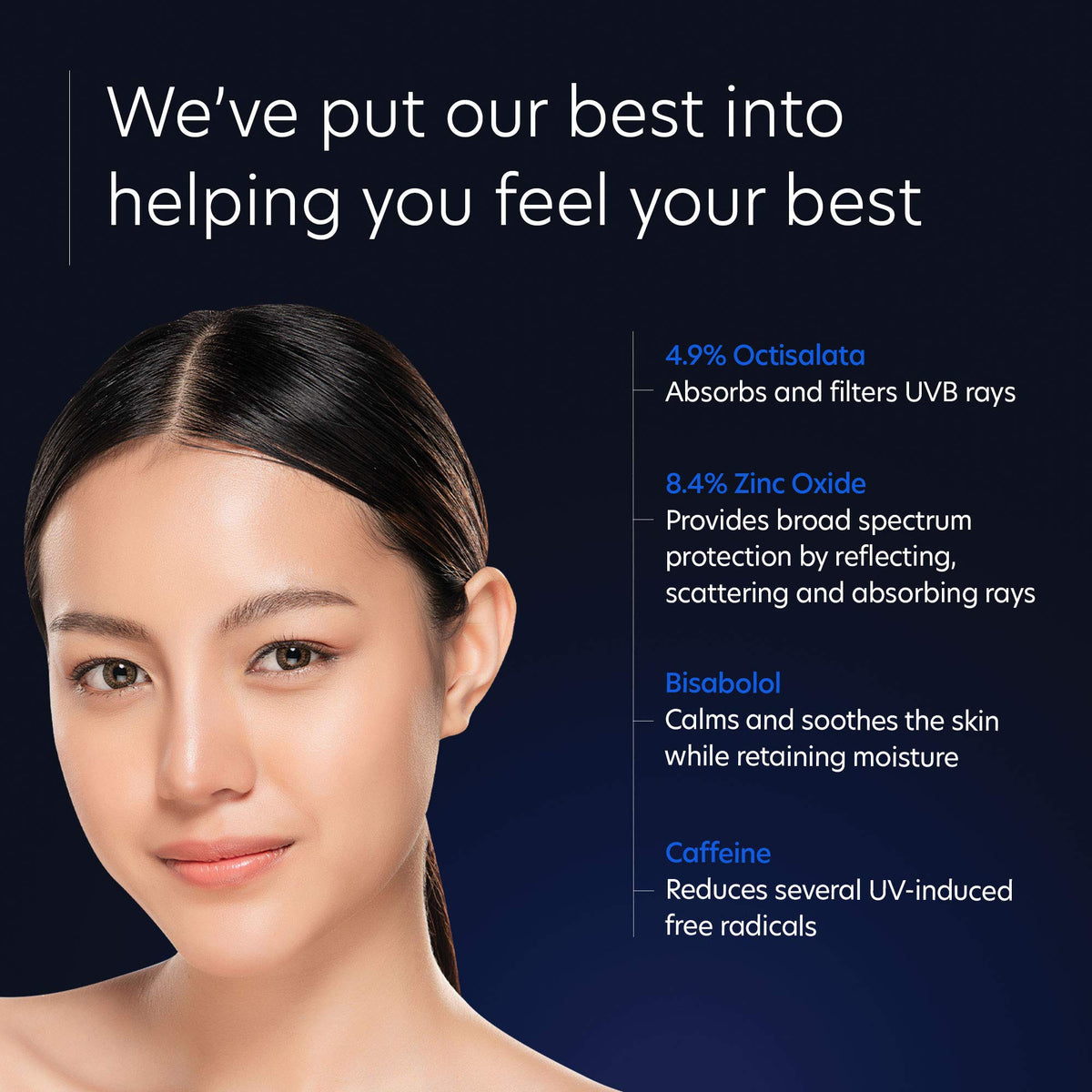 PCA SKIN applying sunscreen to face for non-greasy protection
