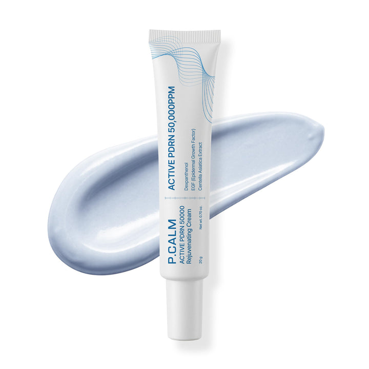 P.CALM front packaging showing product name and compact jar benefit travel-friendly