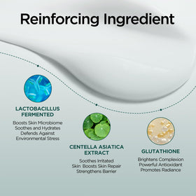 Bathroom shelf with P.CALM cream styled for routine-ready and gentle-care benefit