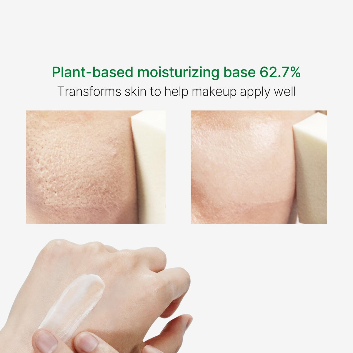 P.CALM ingredients display with ceramide and aloe for calming hydration