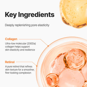 P.CALM open jar revealing translucent gel, easy-to-spread overnight formula