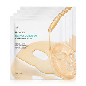 P.CALM front packaging of overnight mask shows product branding and size