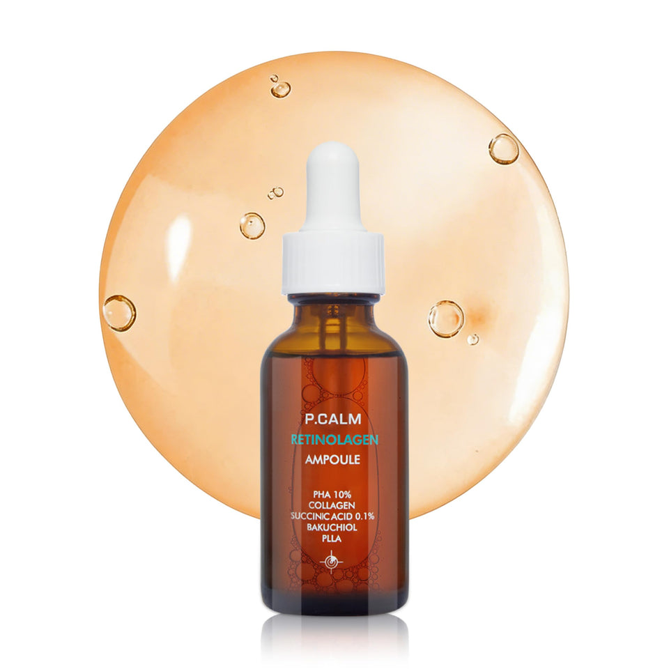 P.CALM front bottle shot showing sleek packaging and product clarity benefit