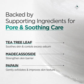 P.CALM pad being swiped on cheek to soothe and remove sebum