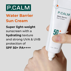 P.CALM tube with cap open revealing dispenser for mess-free dosing