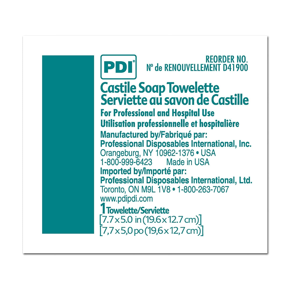 PDI wipe fabric texture close-up highlighting gentle cleansing surface