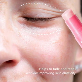 Generic PDRN application under-eye demo showing targeted smoothing effect benefit