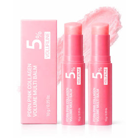 Generic PDRN stick front compact with clear branding and portable design benefit