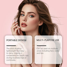 PDRN STICK applying under-eye demonstrating targeted smoothing and brightening