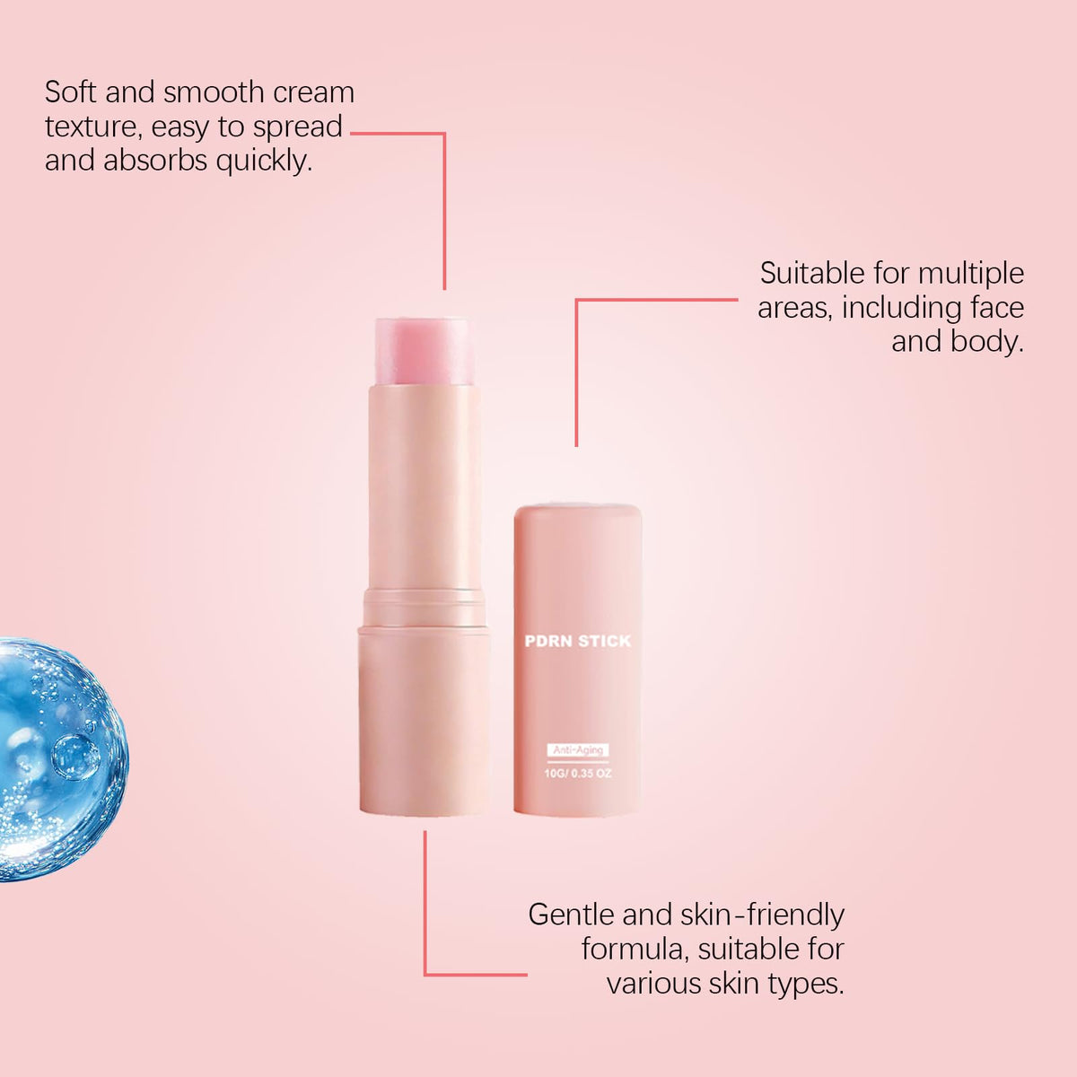 PDRN STICK inside a handbag ready for touch-ups and on-the-go refreshment