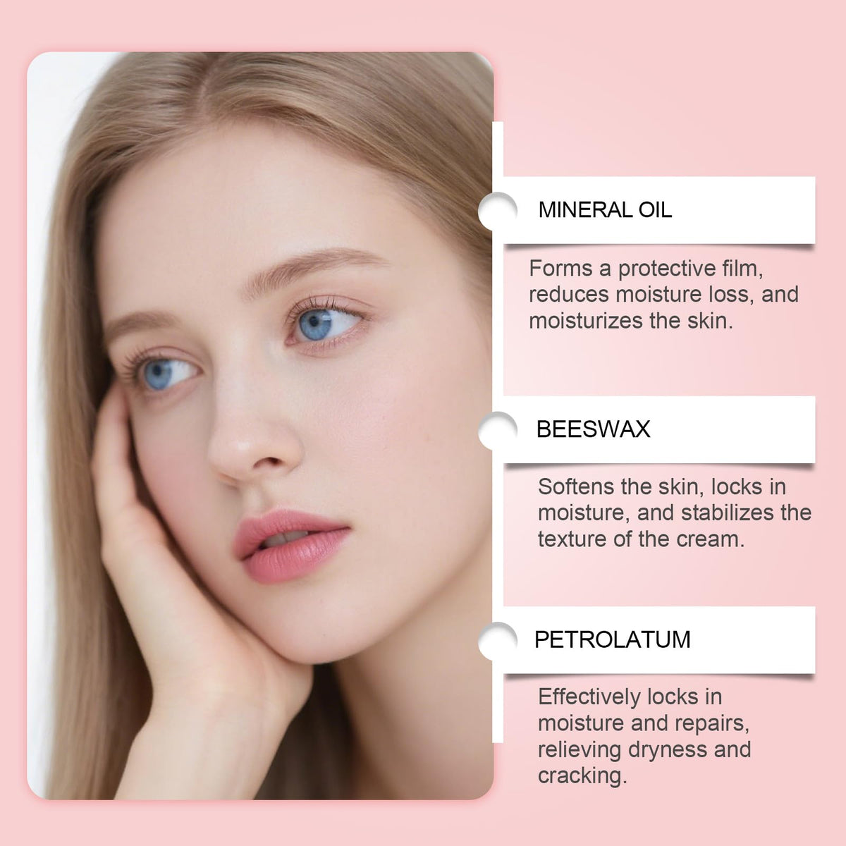 PDRN STICK used on neck and jawline for smoothing and lightweight moisture