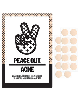 PEACE OUT front product packaging showing box and branding benefit visible protection