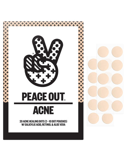 PEACE OUT front product packaging showing box and branding benefit visible protection