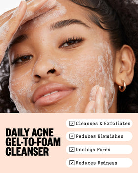 PEACE OUT pump and label close-up highlighting ingredients and easy dispensing benefit