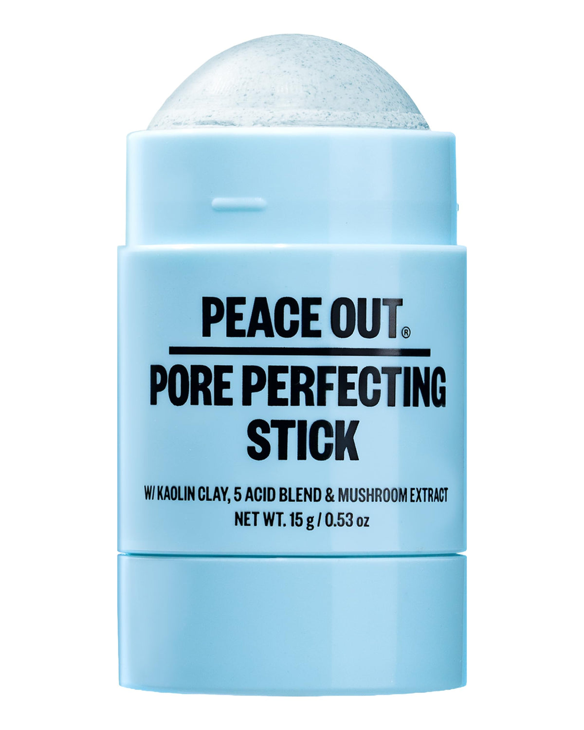 PEACE OUT front packaging showing stick and label, clear travel-friendly benefit