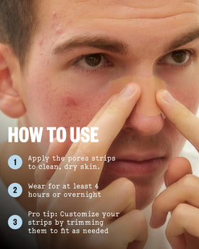 PEACE OUT assortment of nose and face strips laid flat showing available sizes