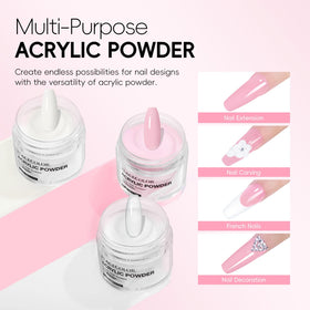 PEACECOLOR acrylic brushes and nail forms laid out for precise sculpting control