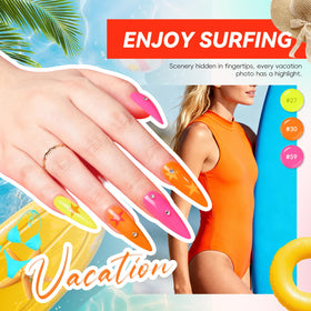 PEACECOLOR swatches displaying 55 gel colors for seasonal styling