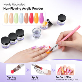 PEACECOLOR nail drill with seven bits displayed, speeds up shaping and removal