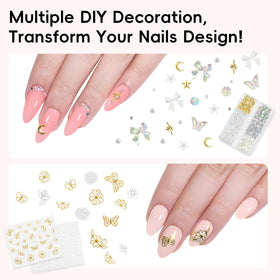 PEACECOLOR rhinestones and stickers for easy salon-style decoration