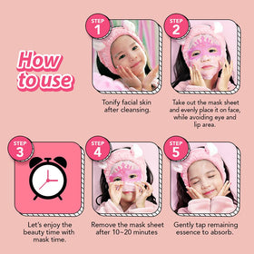 peach and individually wrapped mask packet highlighting hygiene and convenience