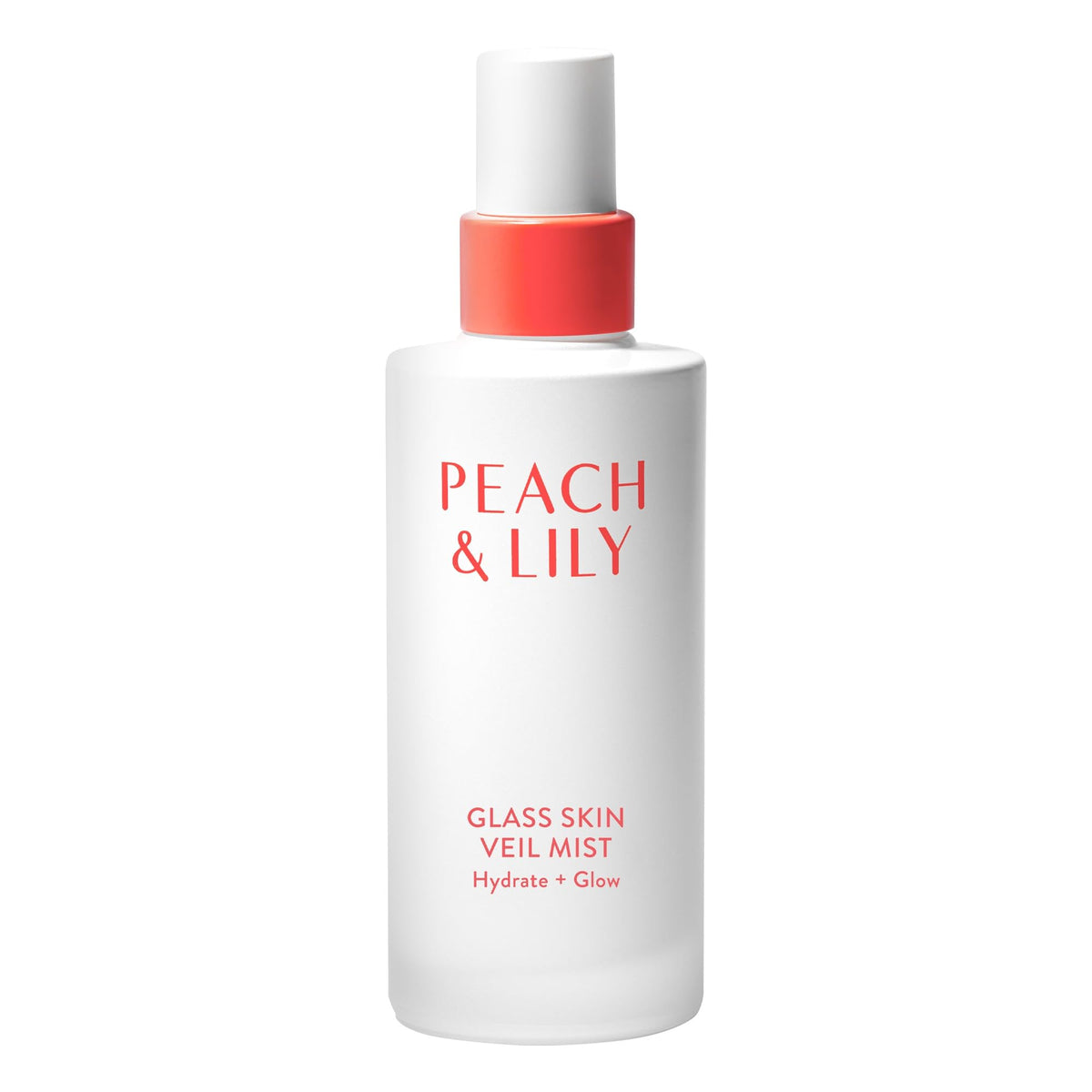 Peach & Lily front packaging showing bottle and branding, convenient travel size benefit