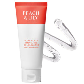 Peach & Lily front packaging showing clean gel cleanser benefits